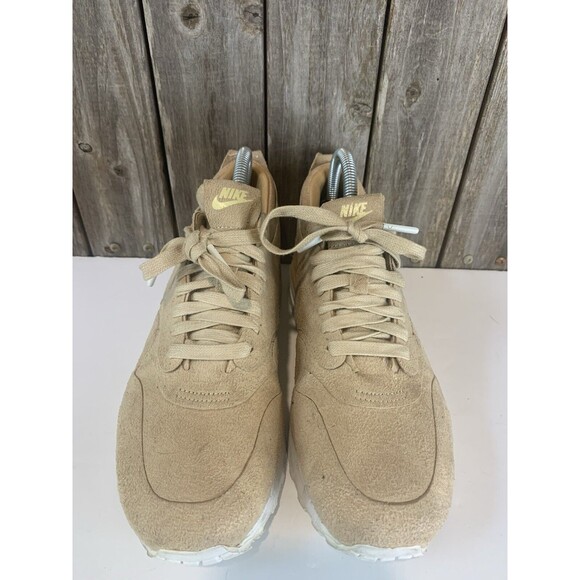 Nike Lab Air Max 1 Royal Linen Sneakers Brown Suede Nike 847671-221 Mens Sz 7 - Picture 2 of 9